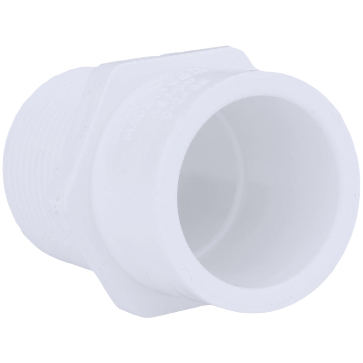White PVC male adapter for plumbing pipes in home improvement and pipes & fittings collections under fifty dollars