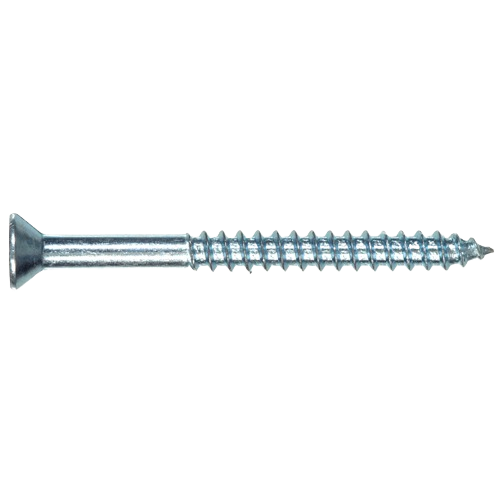 Galvanized 6-inch screw with flat head designed for home improvement and general construction use