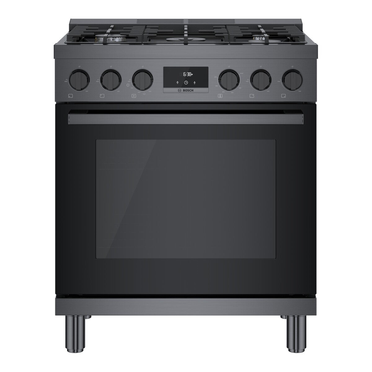 800 Series, Gas Freestanding Range, 30'', Black Stainless Steel