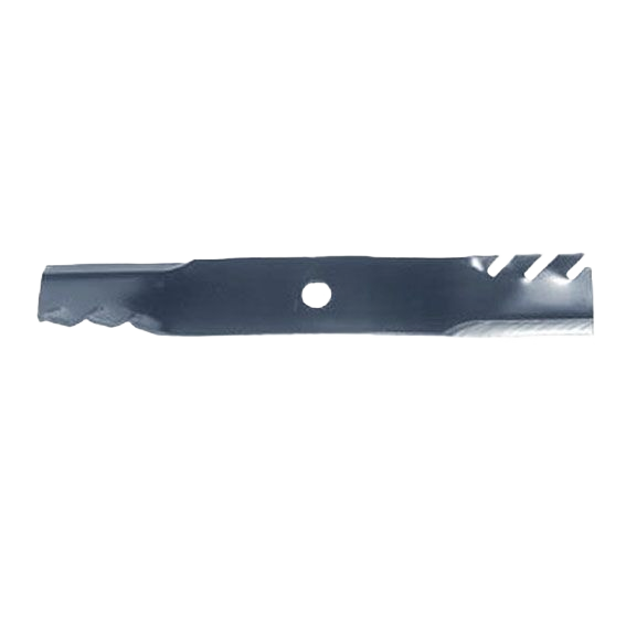 Toothed steel mower blade with center mounting hole for replacement in parts and lubricants under $50 home improvement tools