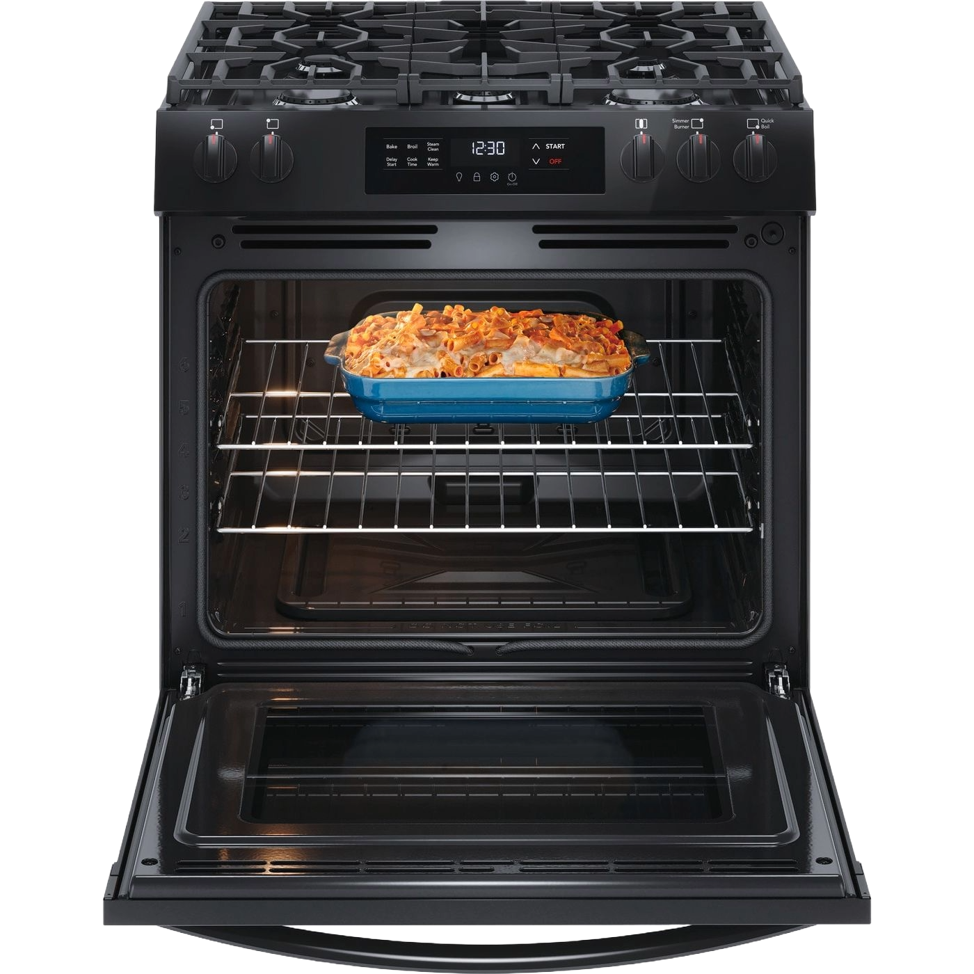 30" Front Control Gas Range with Steam Clean