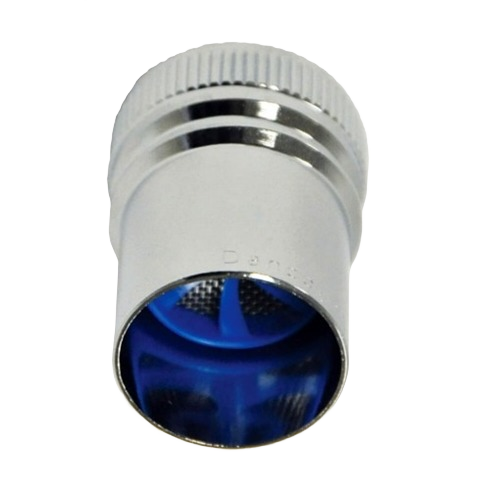 Chrome-plated long dishwasher aerator adapter with water-saving cyclone stream for plumbing and faucet repair tasks