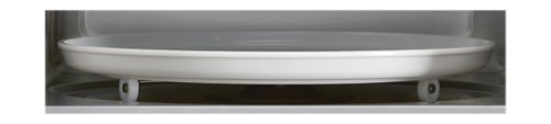 White carousel tray inside stainless steel convection microwave from kitchen appliances and microwaves collection