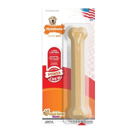 Durable peanut butter flavored giant chew bone for dogs in treats and pet supplies under $50 collection