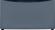 Dark blue Laundry pedestal with a spacious storage drawer designed for elevating washers or dryers, part of Appliance Parts & Accessories at Hartville Hardware.