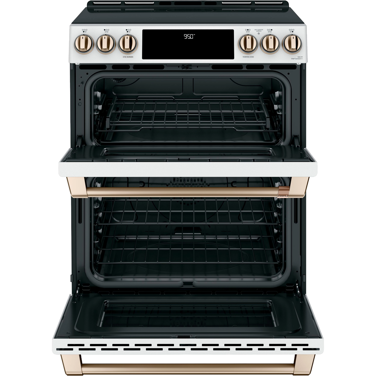 CAFÉ™ 30" Smart Slide-In, Front-Control, Induction and Convection Double-Oven Range