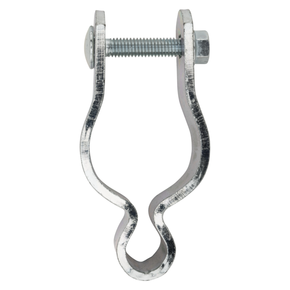 Zinc-plated steel pipe hinge with bolt for gate hardware in home improvement and door accessories under $50