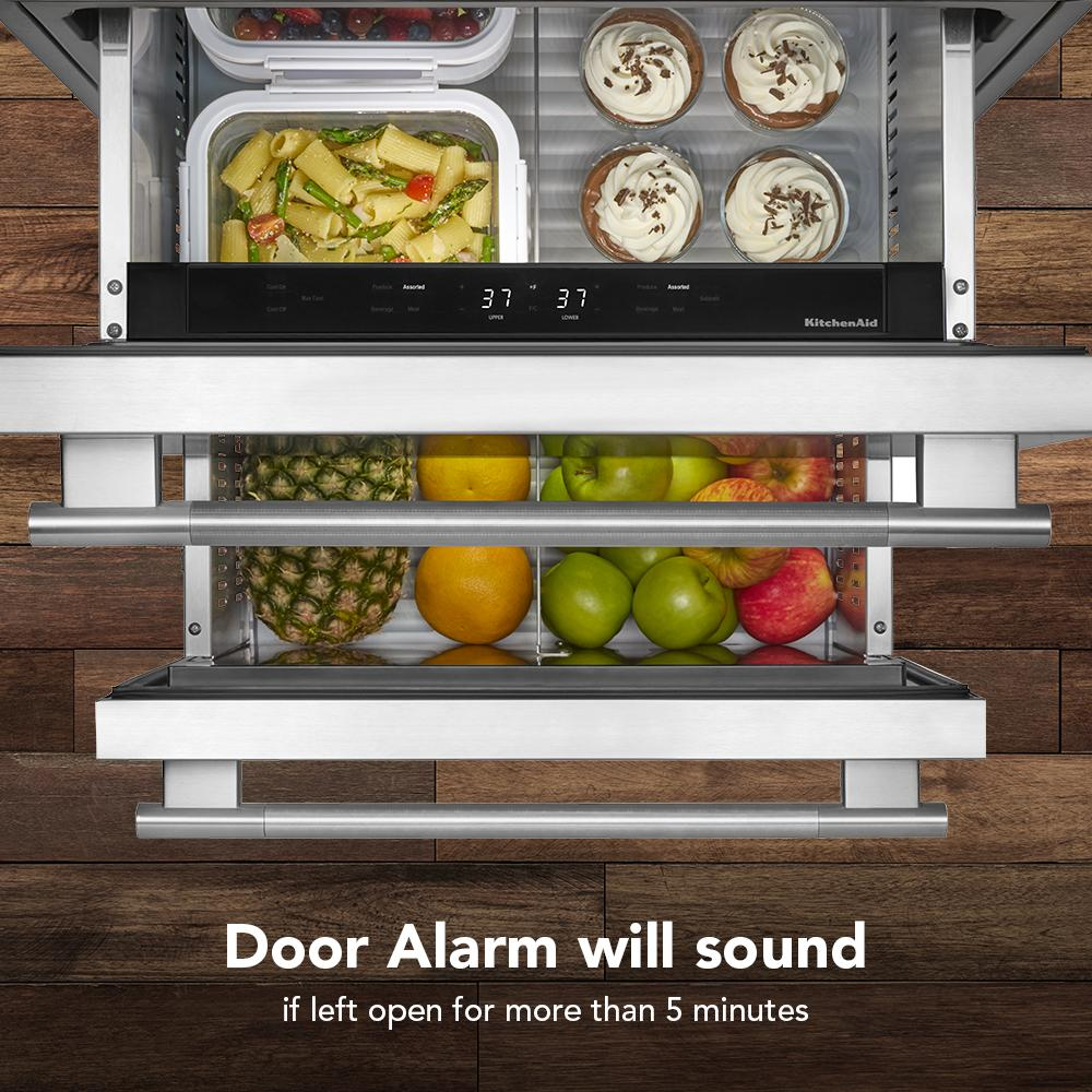 24" Panel-Ready Undercounter Double-Drawer Refrigerator