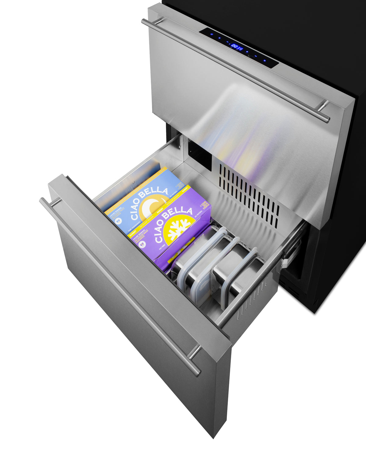 24" Wide 2-Drawer Refrigerator-Freezer (Panels Not Included)