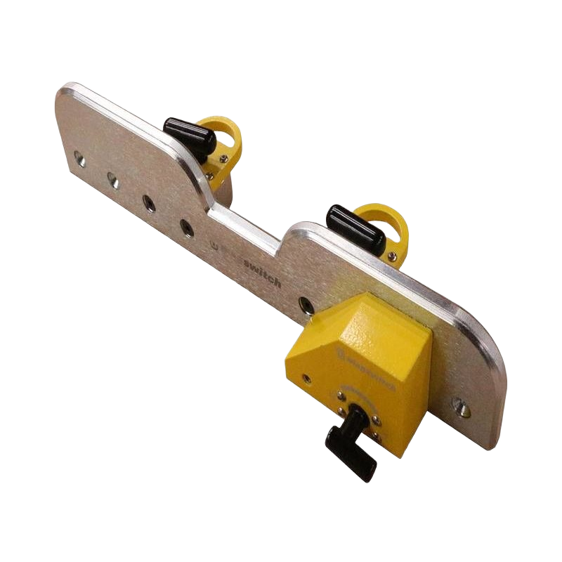 Metal drill press fence with adjustable magnetic clamps for precise positioning in power tool accessories and home improvement
