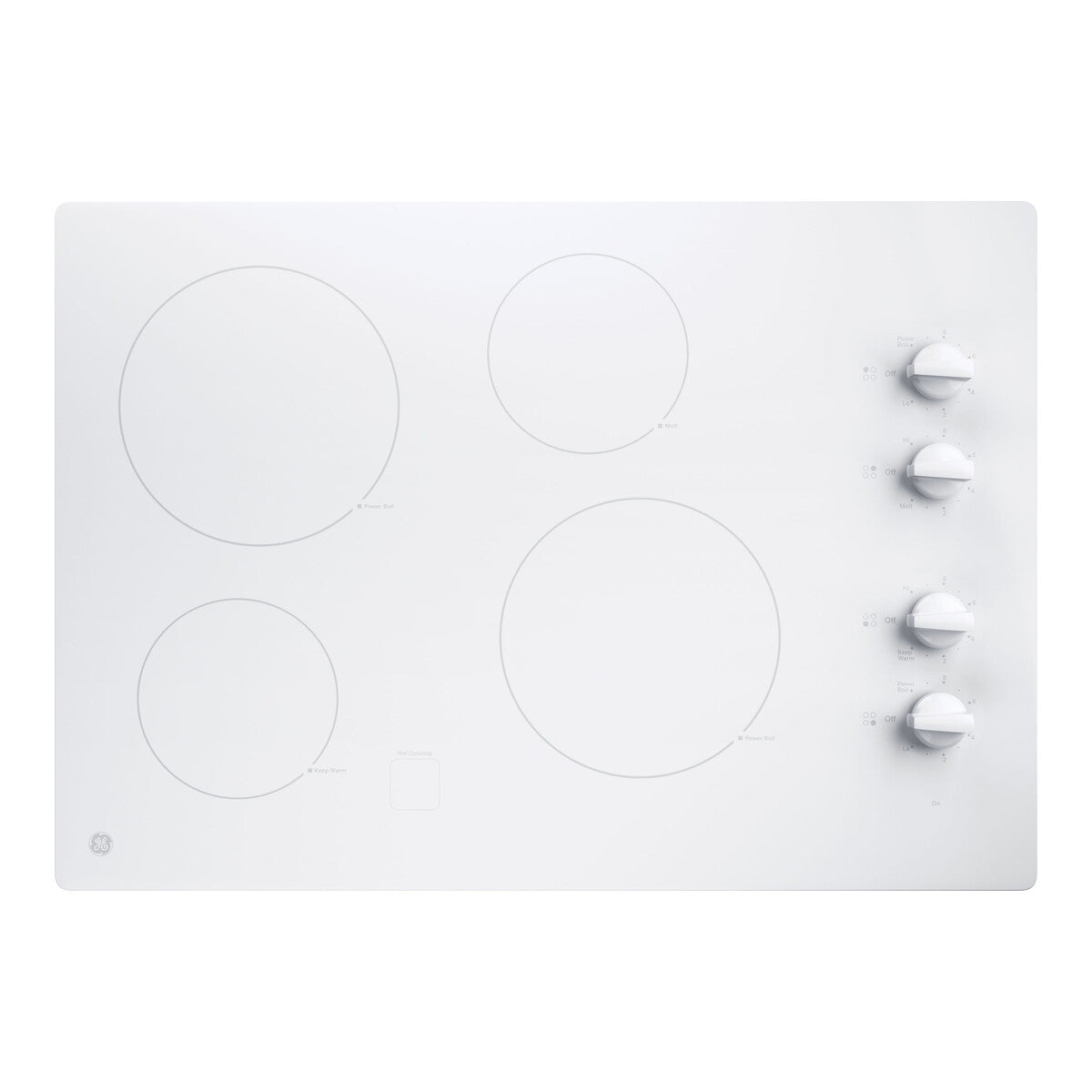 GE® 30" Built-In Knob Control Electric Cooktop