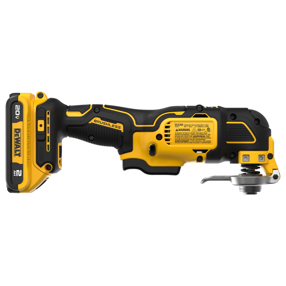 DEWALT 20V MAX* XR® Brushless Cordless 3-Speed Oscillating Multi-Tool Kit
