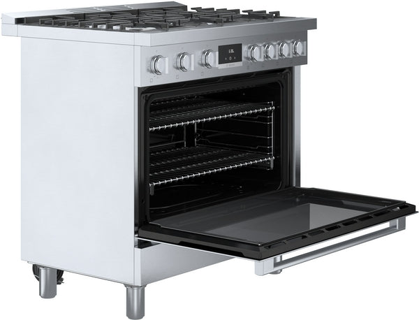 800 Series, Dual Fuel Freestanding Range, 36'', Stainless Steel