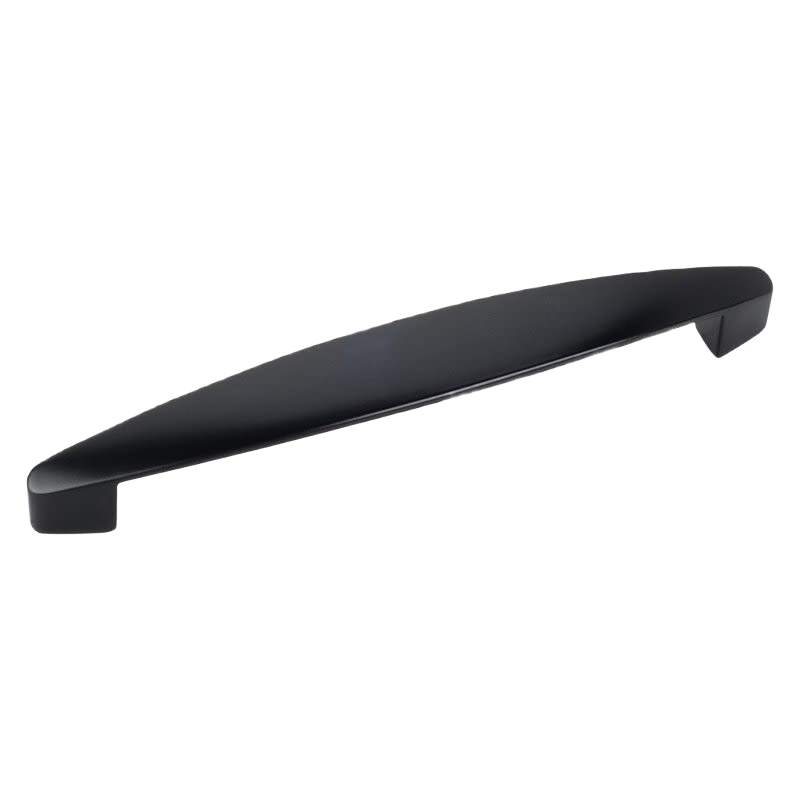 Sleek black 128mm Belfast-style cabinet pull for furniture hardware in home improvement and under $50 collections