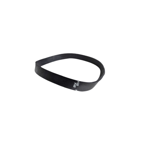 Black rubber vacuum cleaner belt designed for replacement in home improvement tools and equipment