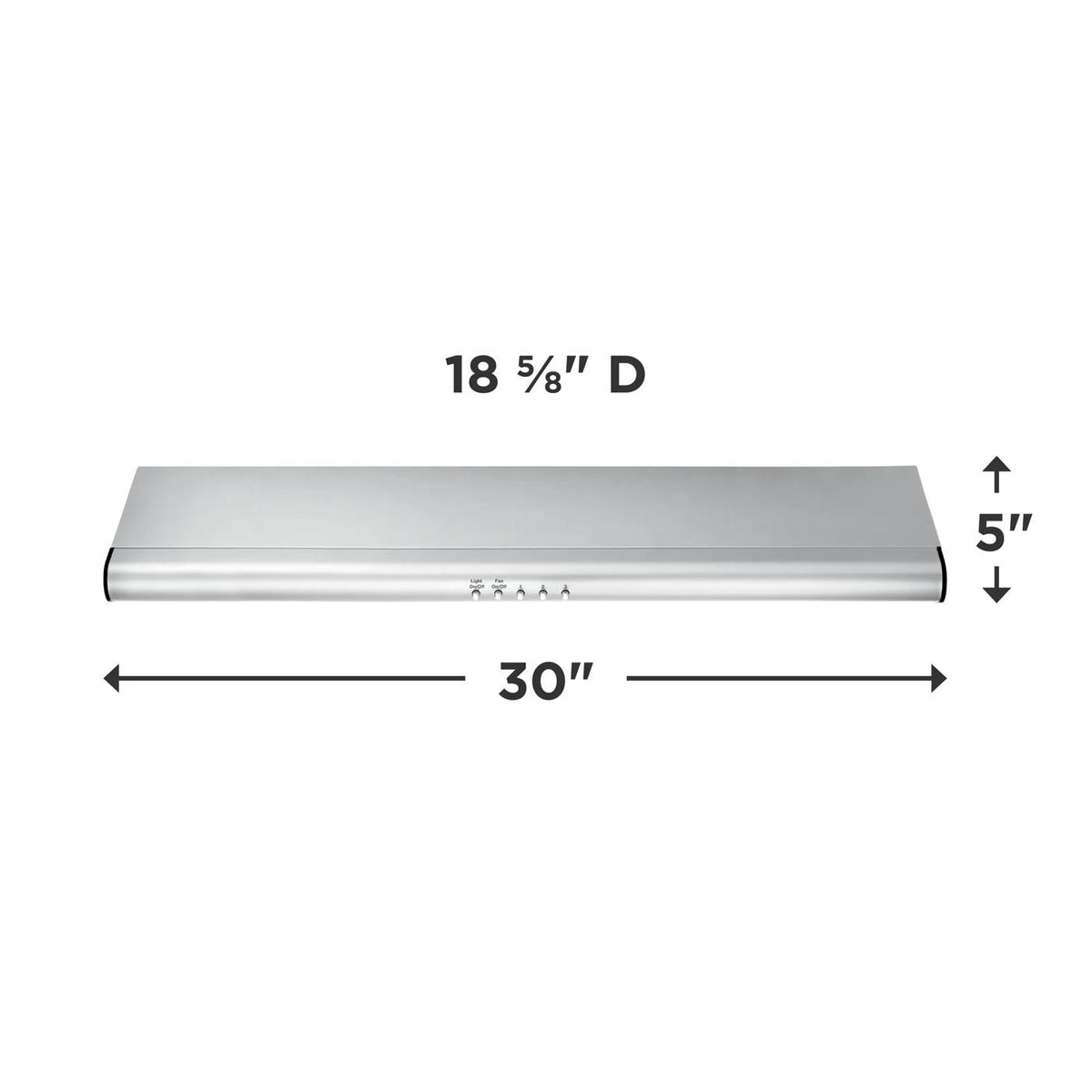 30" Overhead Range Hood