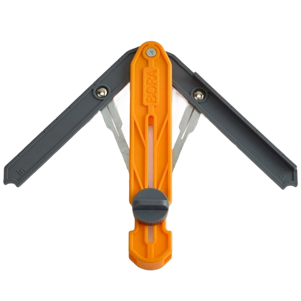 Compact woodworking angle duplicator with adjustable arms and orange plastic body for precise measuring under $50 tools collection