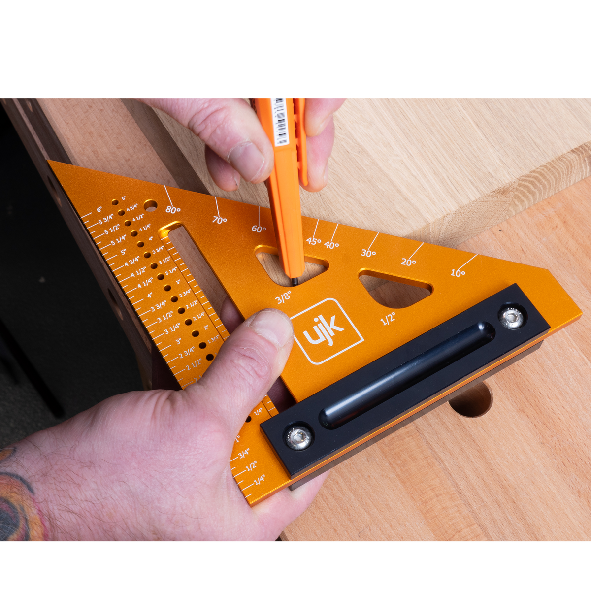 UJK Professional Woodworkers Marking Square - 6"