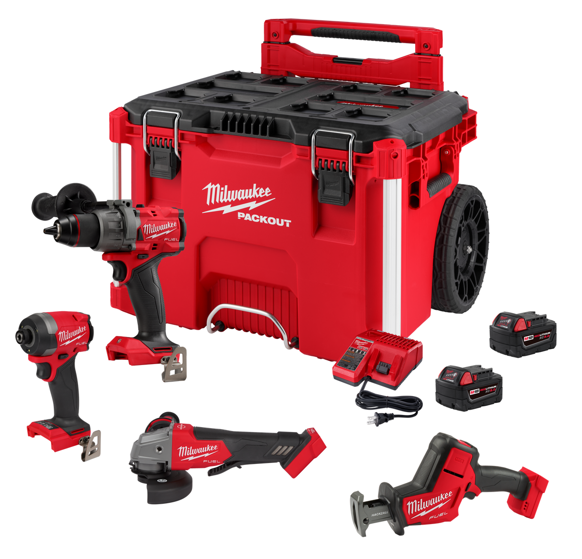 Milwaukee M18 FUEL™ 4-Tool Combo Kit w/PACKOUT