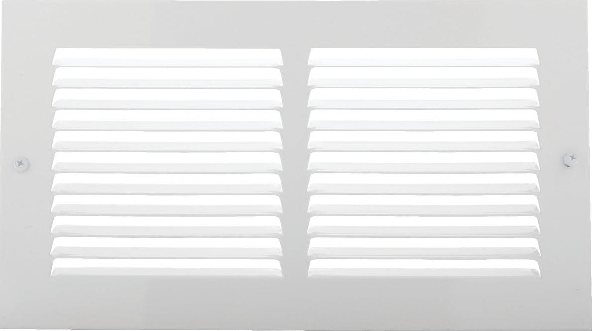 White stamped steel return air grille with turn-back frame for plumbing and home improvement under $50 collection