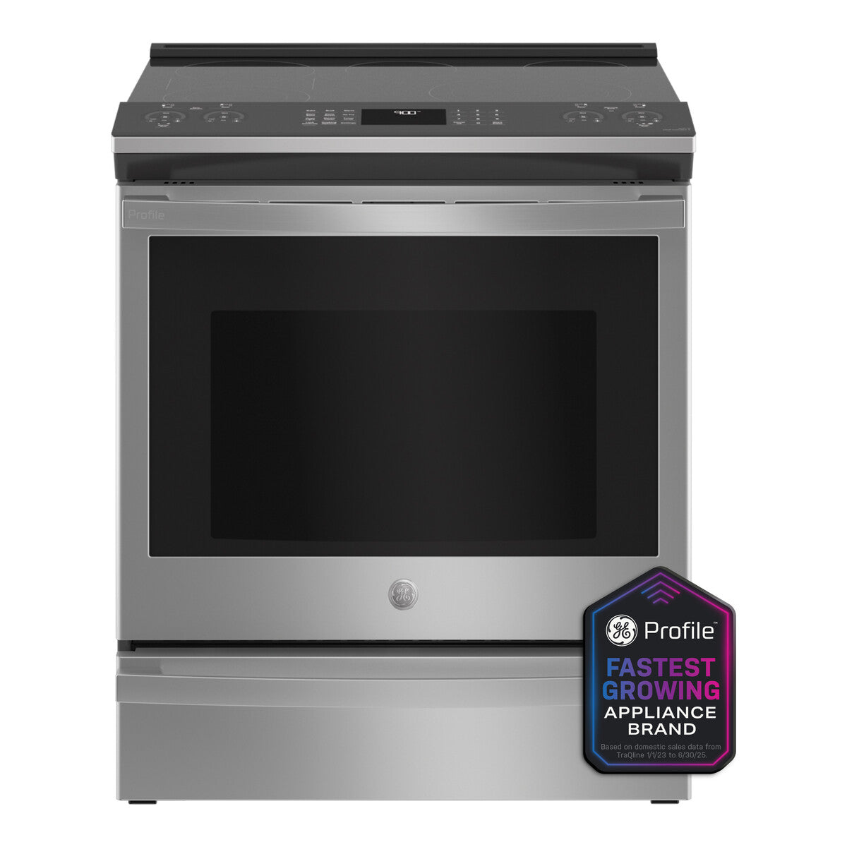 GE Profile™ 30" Smart Slide-In Electric Convection Fingerprint Resistant Range with No Preheat Air Fry