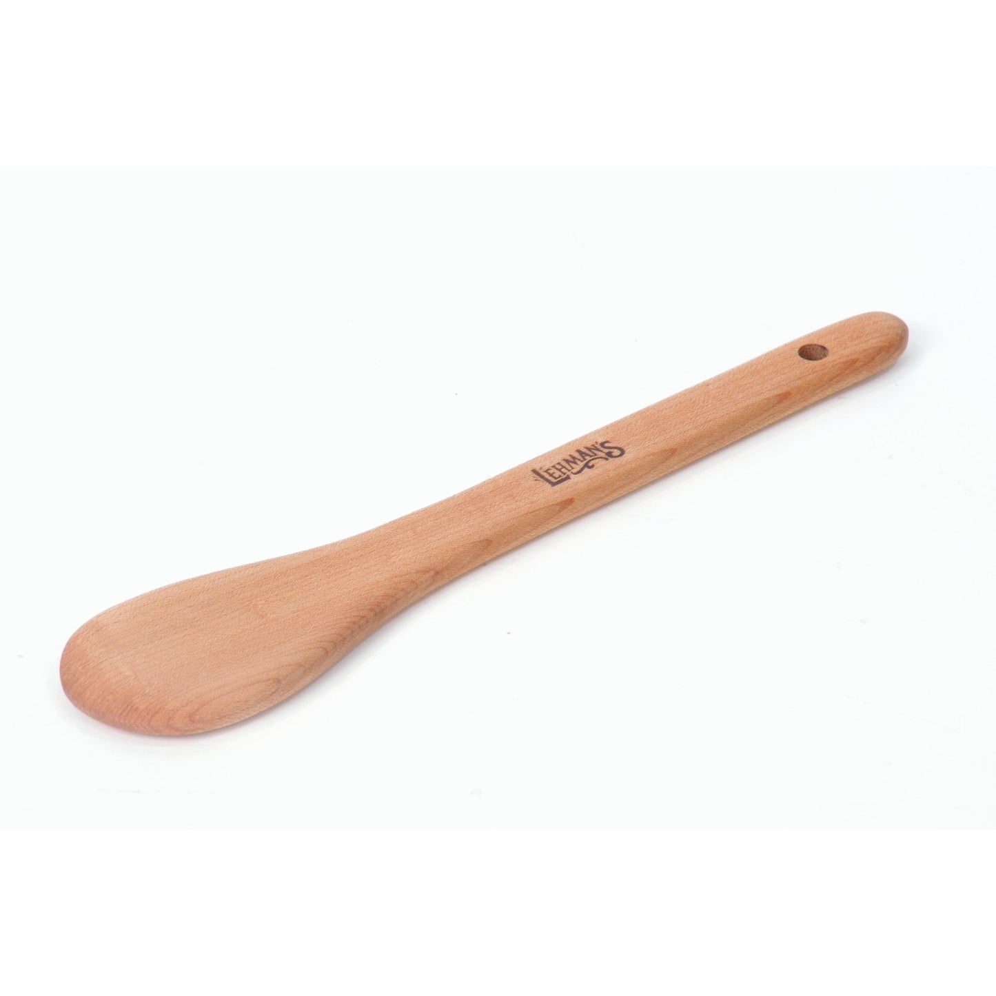 Handcrafted solid American Hard Maple wooden spoon with hanging hole for cooking in kitchenware under $50 collection