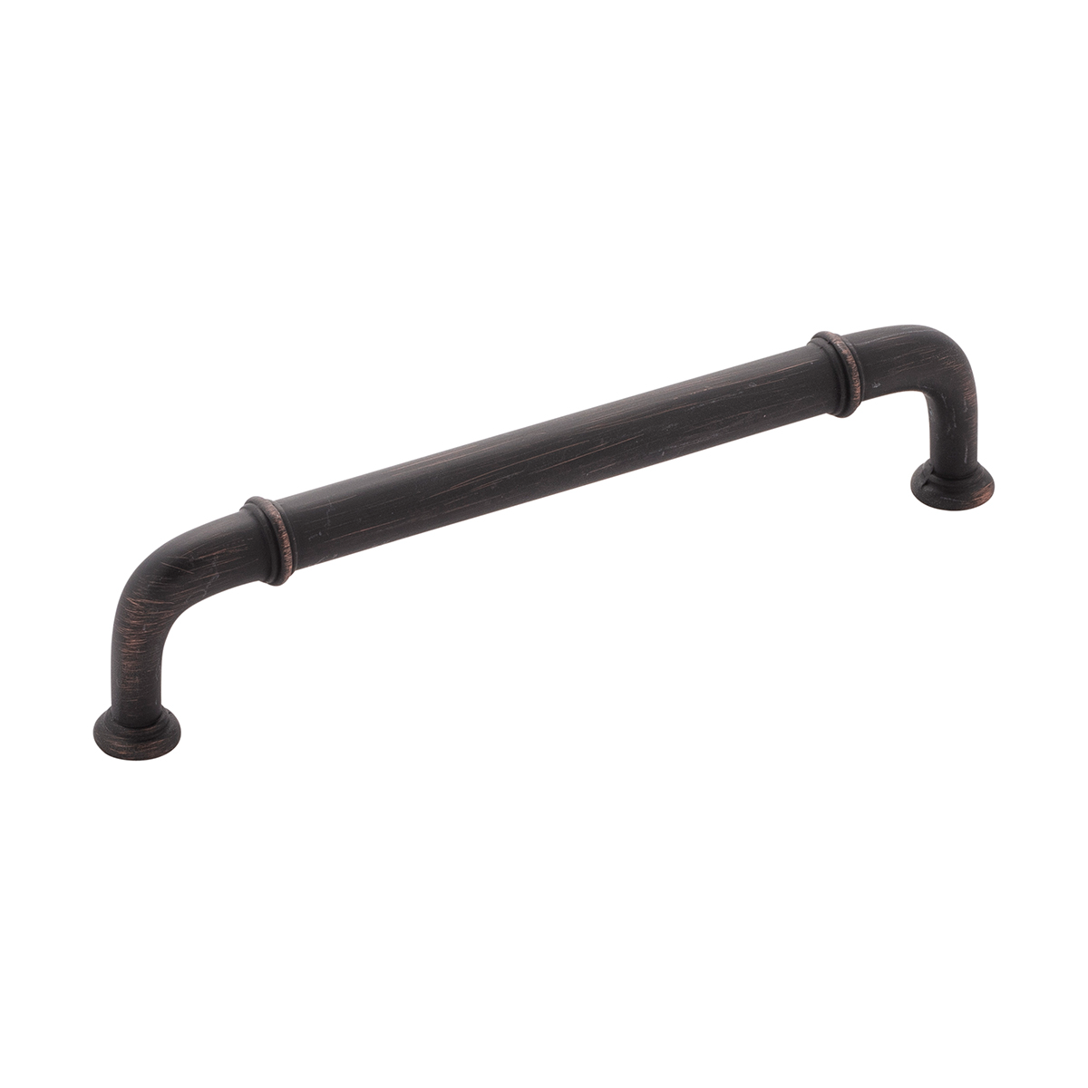 Vintage bronze cabinet pull with curved ends, suitable for furniture and hardware collections under $50 and $100.