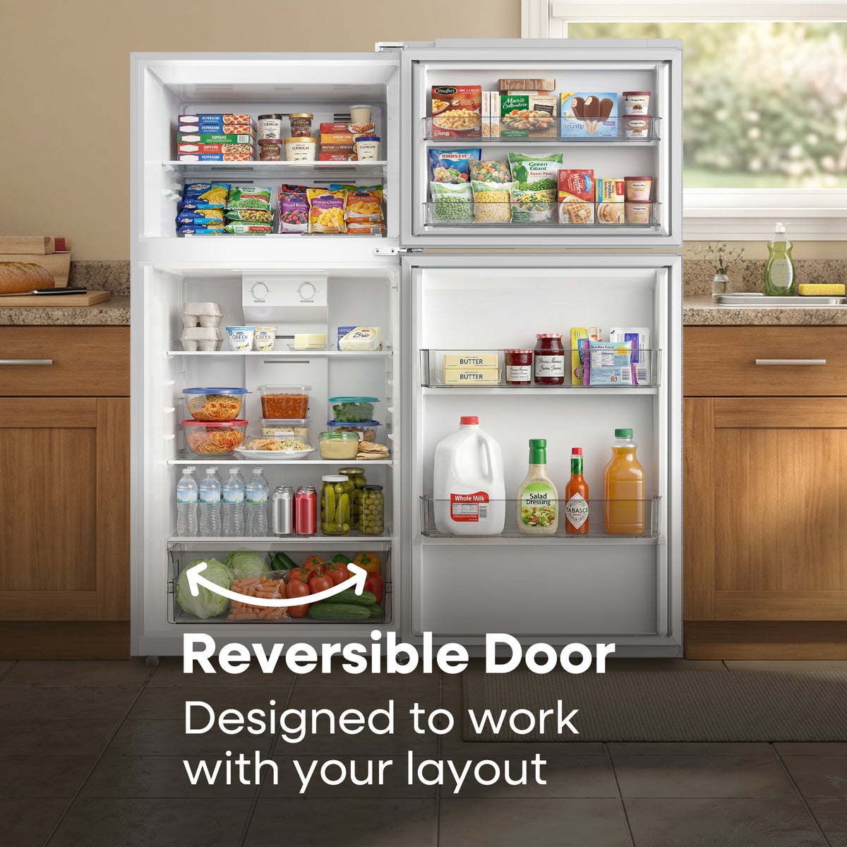 Element Electronics 14.2 cu. ft. Top Freezer Refrigerator - White, ENERGY STAR (ERT14CSCW)