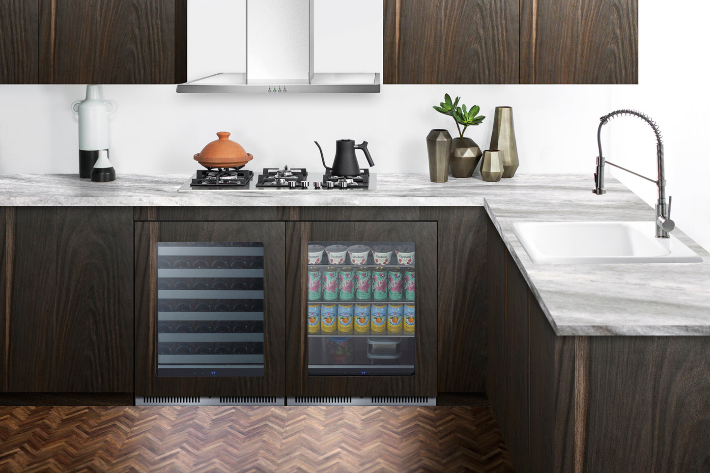 24" Wide Built-In Beverage Center (Panel Not Included)