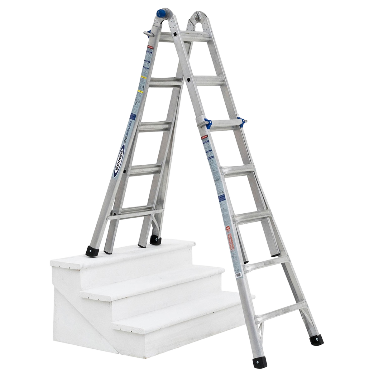 Werner 22 ft. Aluminum Multi-Position Telescoping Ladder