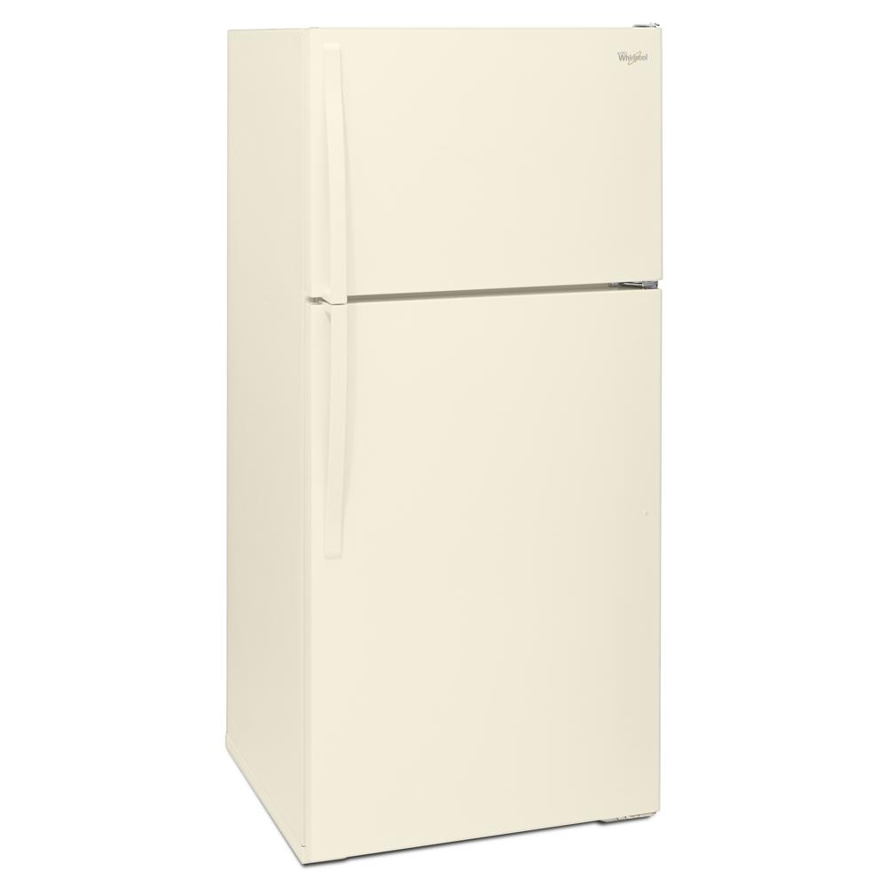 Cream Whirlpool top freezer refrigerator with vertical handles in refrigerators and kitchen appliances collection
