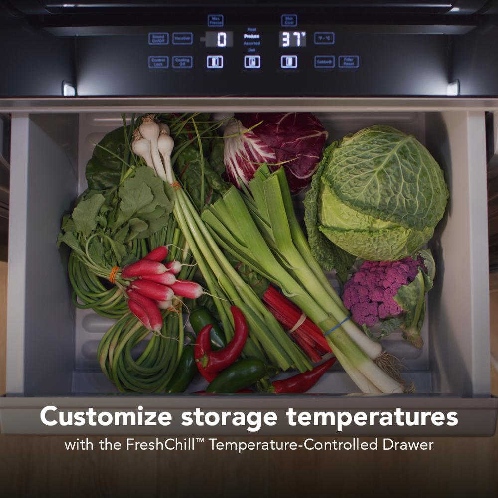 30 Cu. Ft. 48" Built-In Panel-Ready Side-by-Side Refrigerator with Platinum Interior