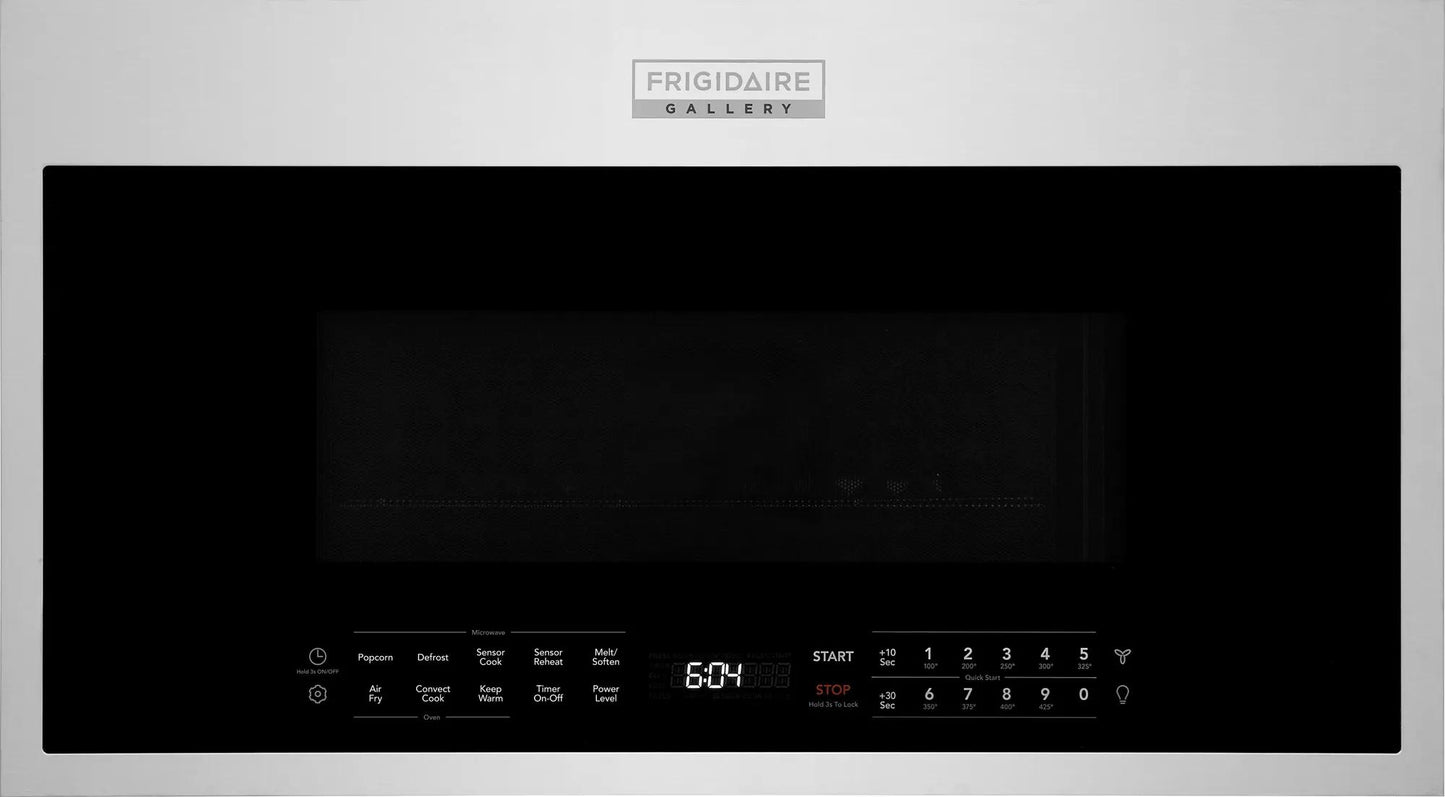Frigidaire Gallery black over-the-range microwave with digital control panel and air fry feature from Microwaves collection