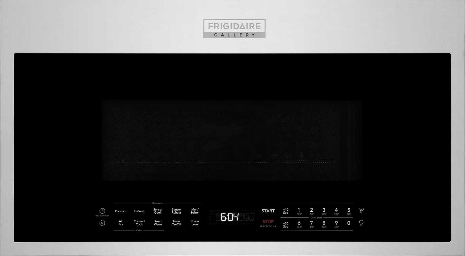 Frigidaire Gallery black over-the-range microwave with digital control panel and air fry feature from Microwaves collection