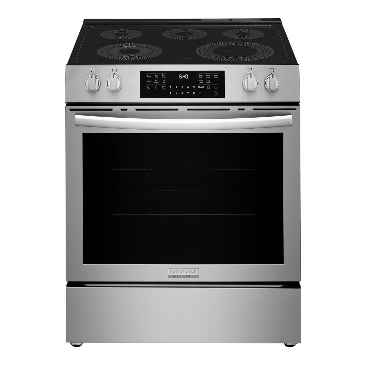 30" Front Control Electric Range with Total Convection