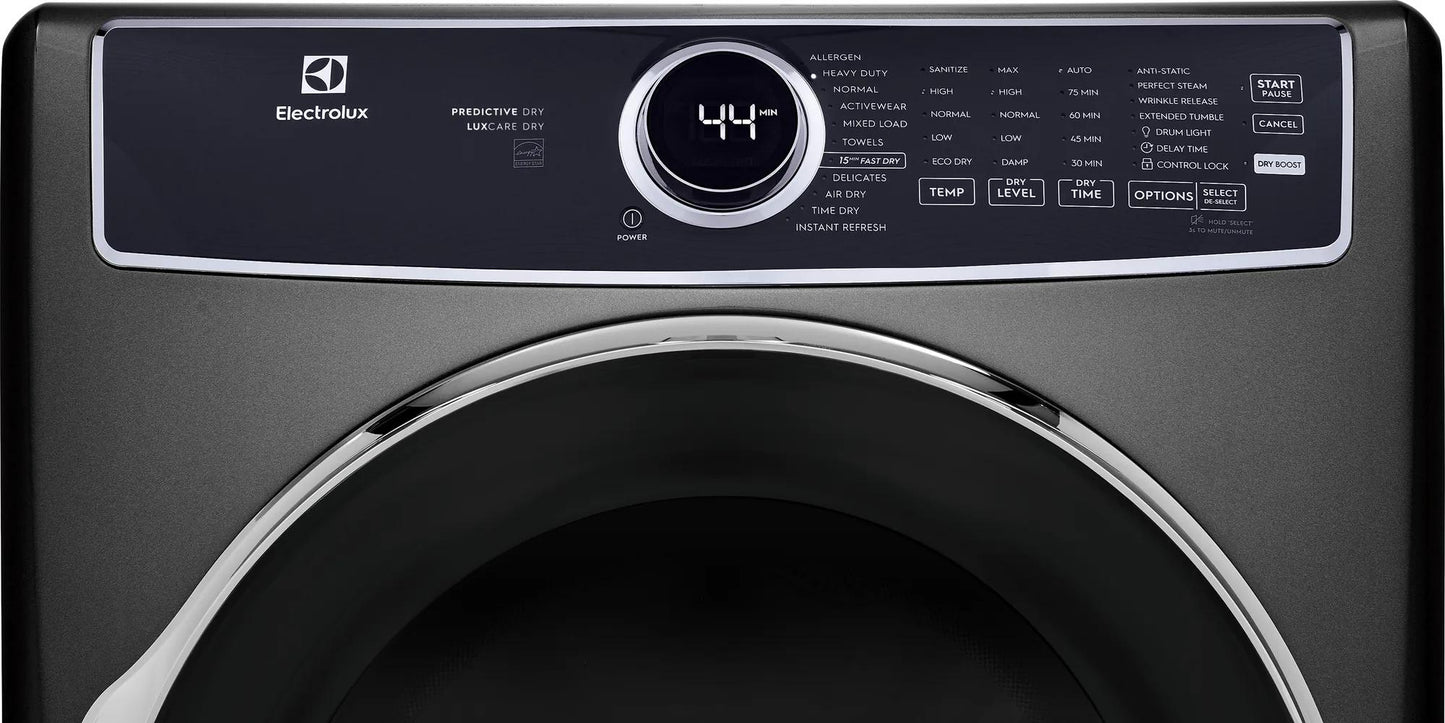 Front Load Perfect Steam™ Gas Dryer with LuxCare® Dry and Instant Refresh – 8.0 Cu. Ft.