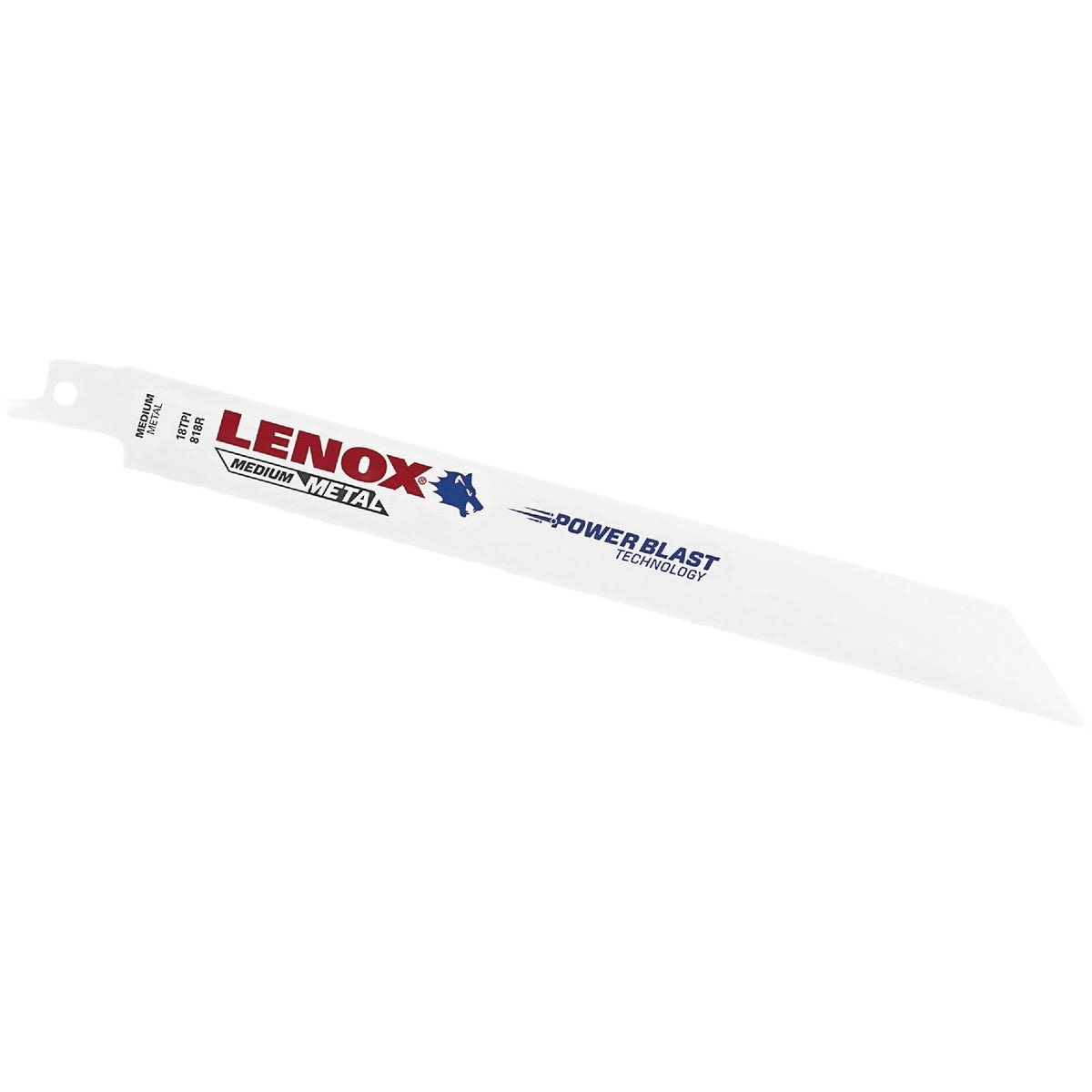 White reciprocating saw blade with sharp teeth and Power Blast Technology for tool and woodworking accessories under $50 collection