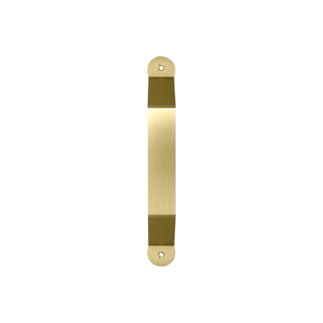 Brushed gold interior door pull with Charleston design for rustic barn door hardware and home improvement tools collections