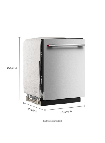 360° Max Jets™ Third Rack Dishwasher with Stemware Shield and Stemware Clips, 44 dBA