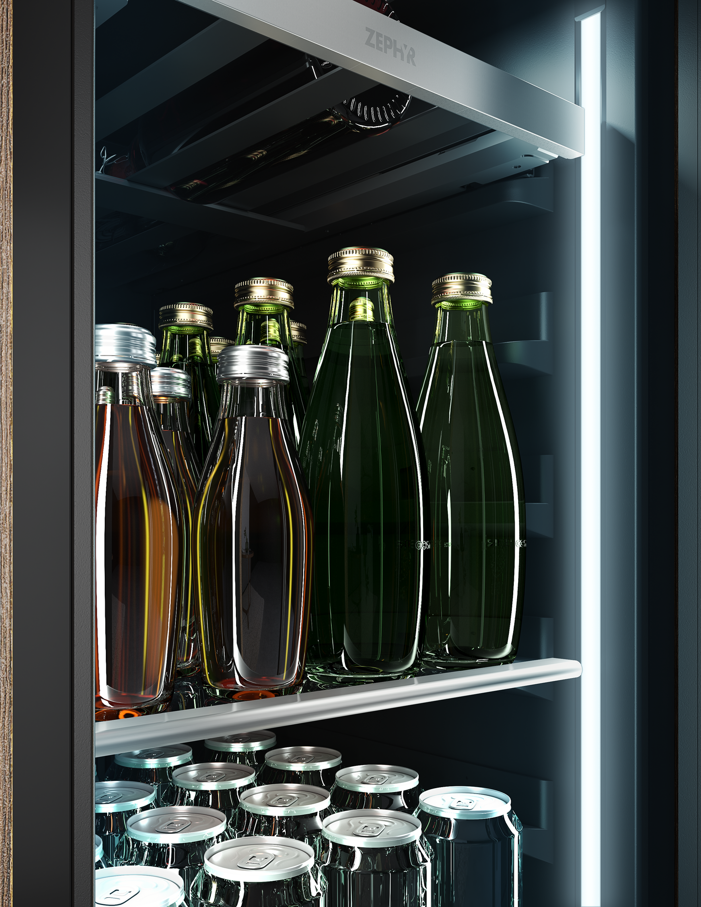 Beverage Center 15", Reversible Single Zone, Stainless & Glass