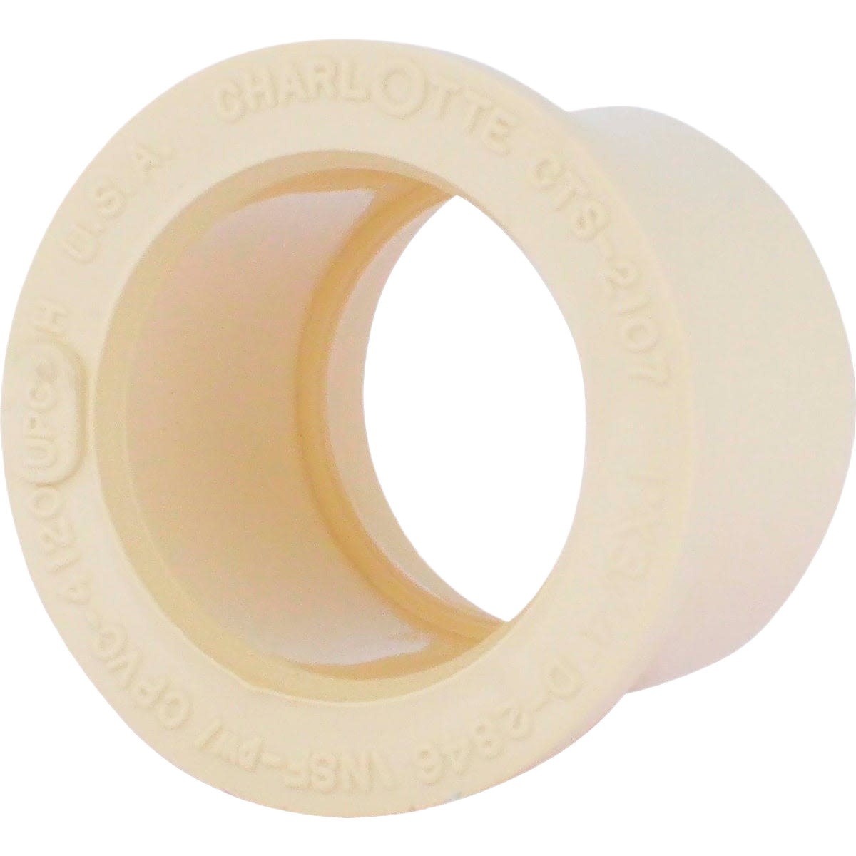Beige CPVC reducing bushing for plumbing applications in Pipes & Fittings and PVC Fittings collections under $50