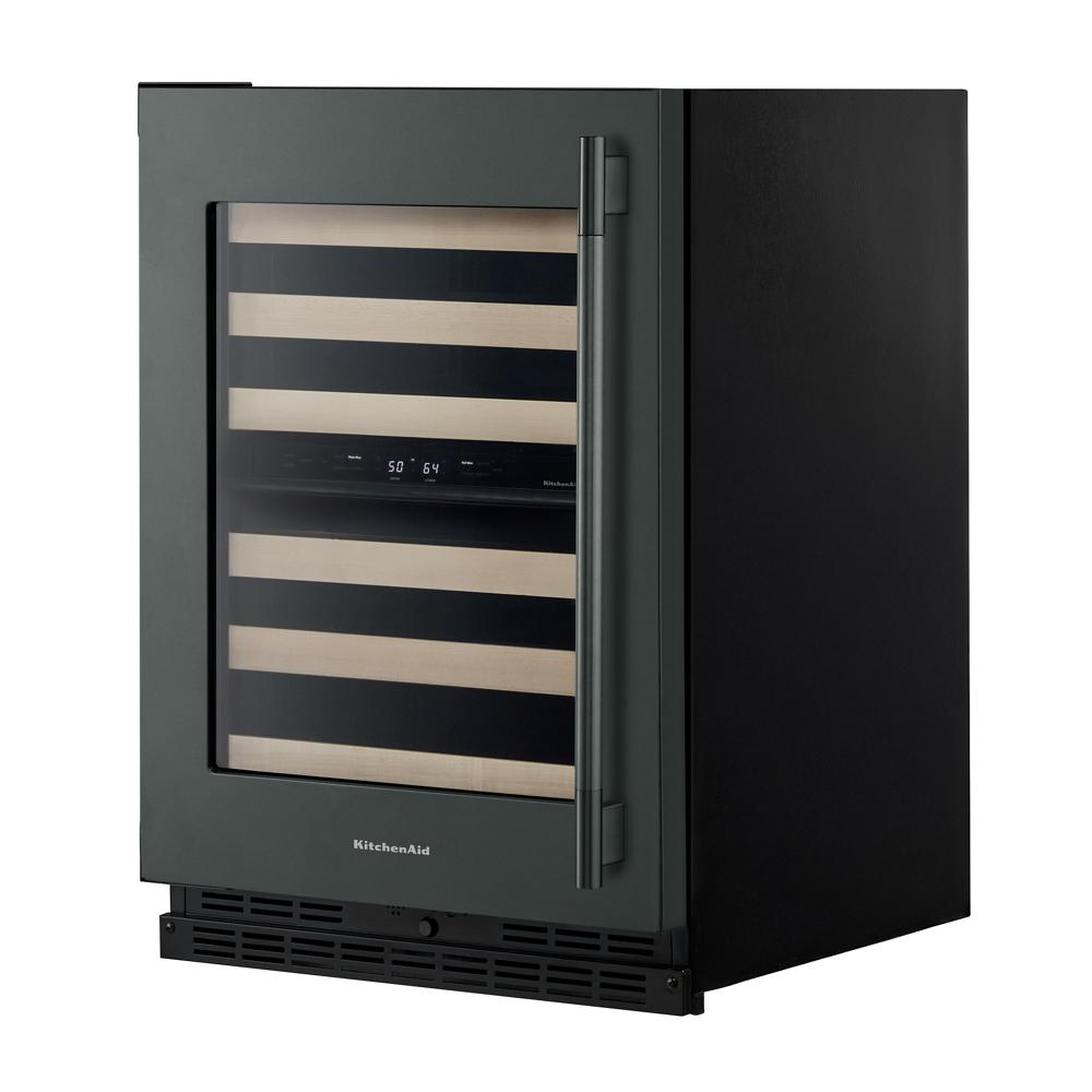 24" Undercounter Wine Cellar with Full-Extension Wood-Front Racks