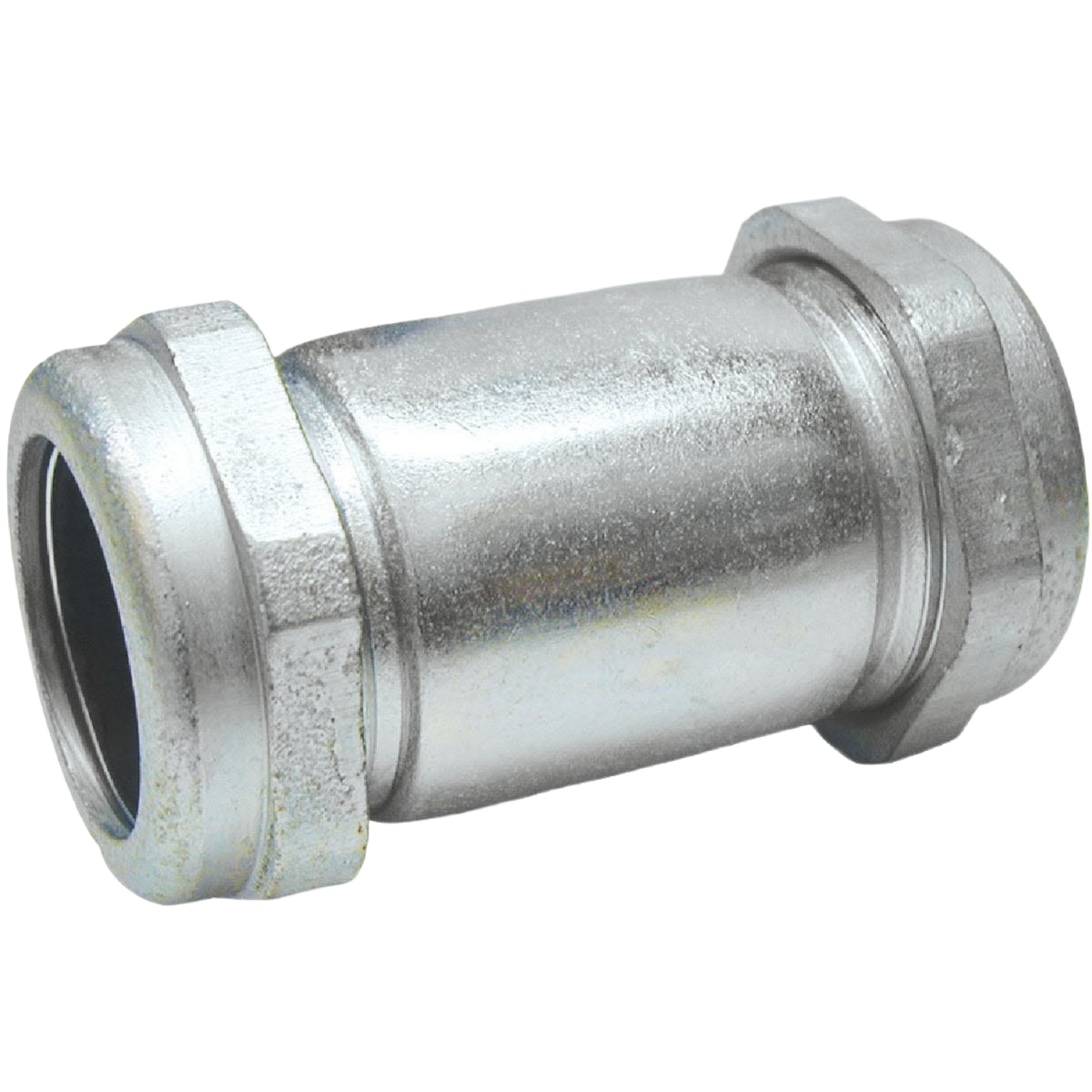 Galvanized steel compression coupling for plumbing and galvanized fittings in Pipes & Fittings collection under $50