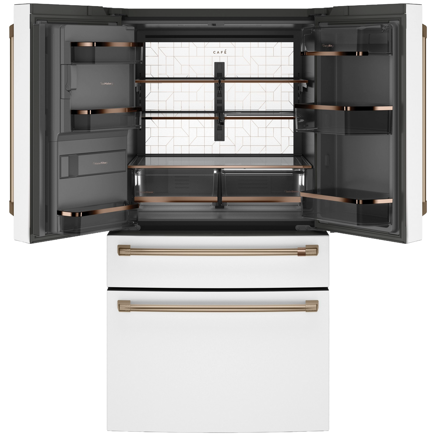 CAFÉ™ ENERGY STAR 22.3 Cu. Ft. Smart Counter-Depth 4-Door French-Door Refrigerator