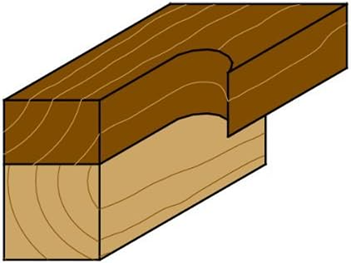 CMT Orange Tools 3/8" x 1/2" Flush Trim Bit, 1/4" Shank