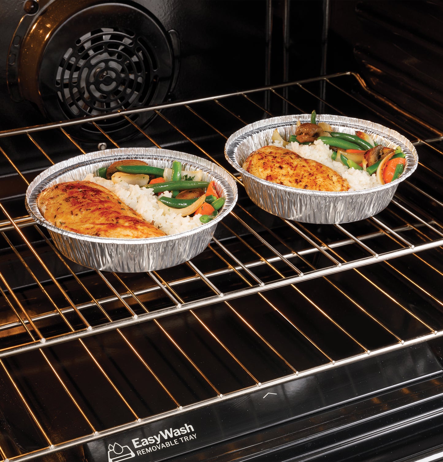 GE® ENERGY STAR® 30" Free-Standing Electric Convection Range with No Preheat Air Fry and EasyWash™ Oven Tray
