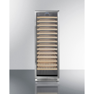 24" wine cellar with tinted glass door and wooden racks, temperature controlled for wine storage from Refrigerators collection