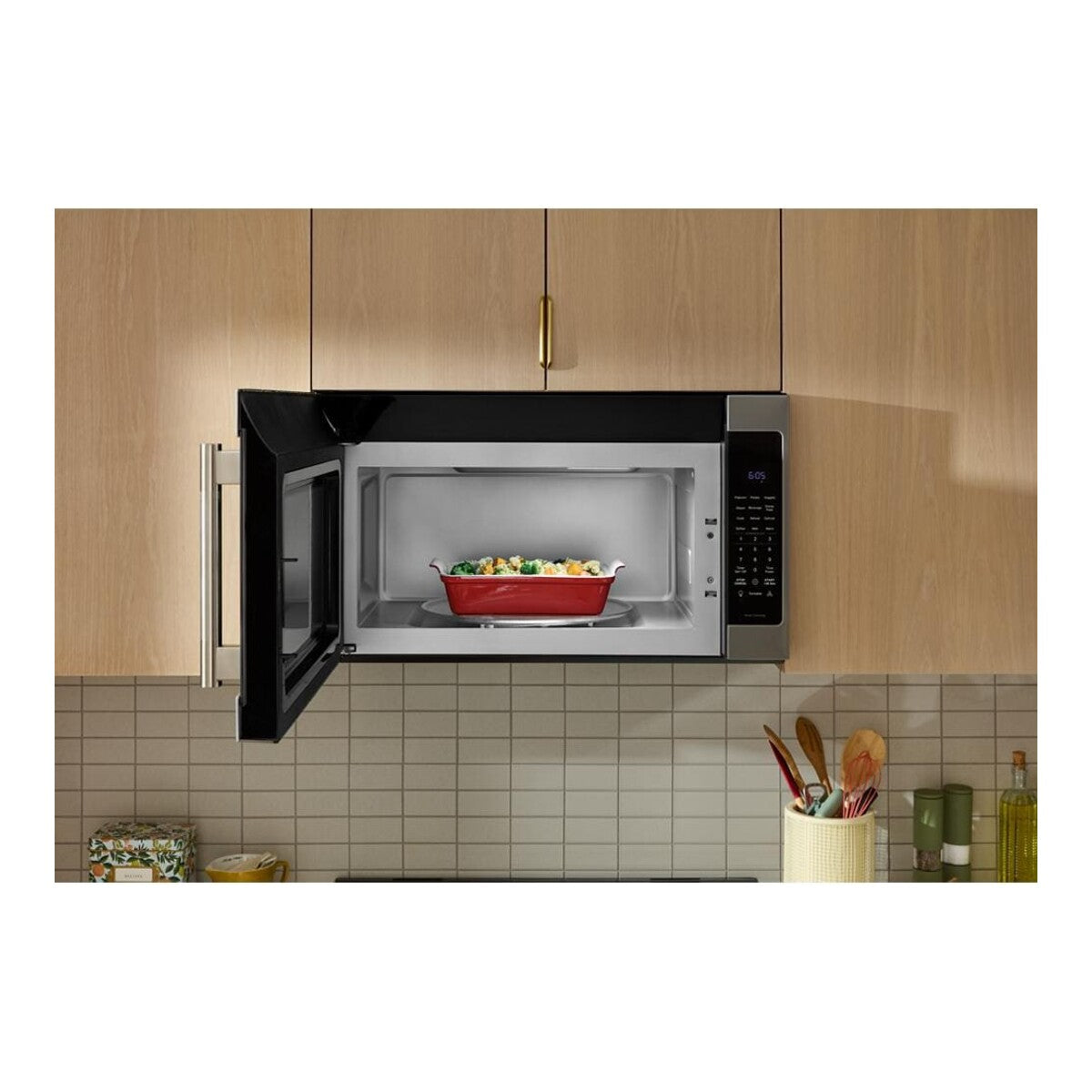 2.1 Cu. Ft. Microwave Hood Combination with a Handle