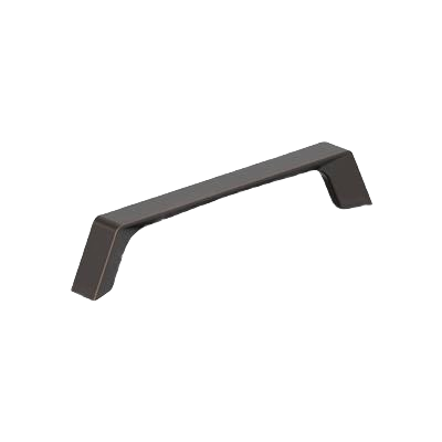 Oil-rubbed bronze cabinet pull with sleek angled design for hardware and furniture accessories under $50 collections