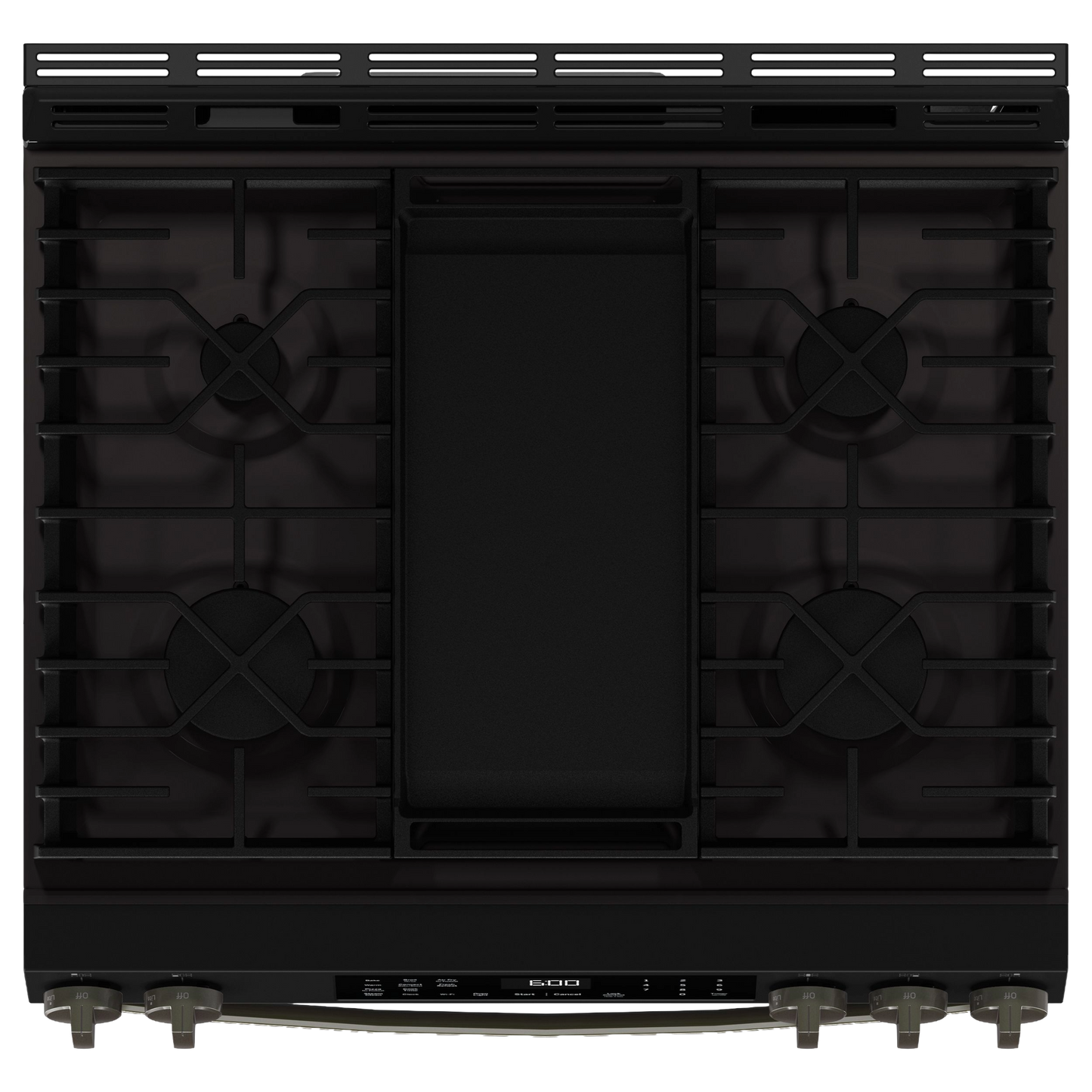GE® 30" Slide-In Front-Control Convection Gas Range with No Preheat Air Fry and EasyWash™ Oven Tray
